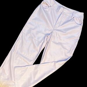 Badgley Mischka lilac vegan leather pants